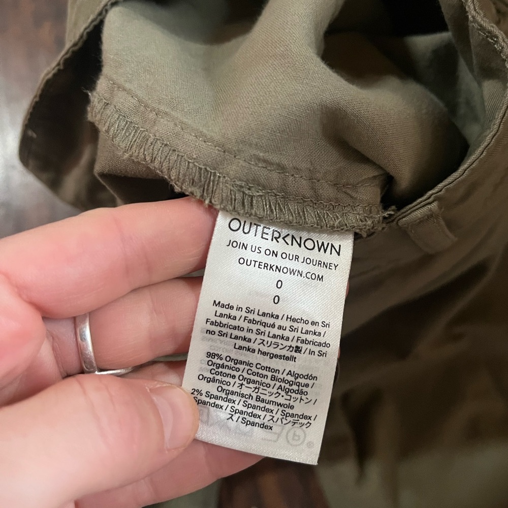 Outerknown Cotton Avalon Lightweight Joggers Oliv… - image 3